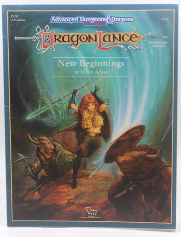 AD&D Dragonlance DLS1 New Beginnings G+, by Mark Acres  