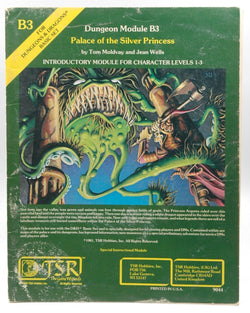 D&D B3 Palace of the Silver Princess Fair, by Tom Moldvay, Jean Wells  