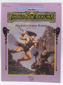 AD&D 2e Nightmare Keep w/Map Forgotten Realms, by Rick Swan  