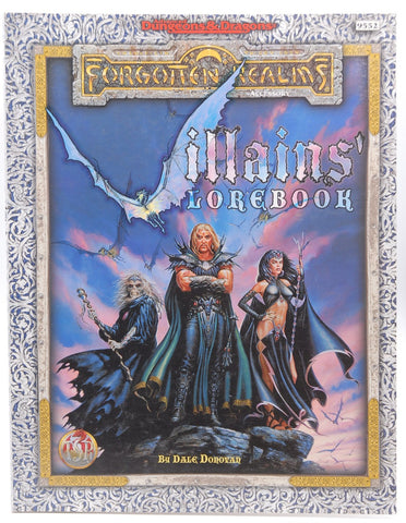 Villains' Lorebook (AD&D/Advanced Dungeons & Dragons/Forgotten Realms), by Donovan, Dale  