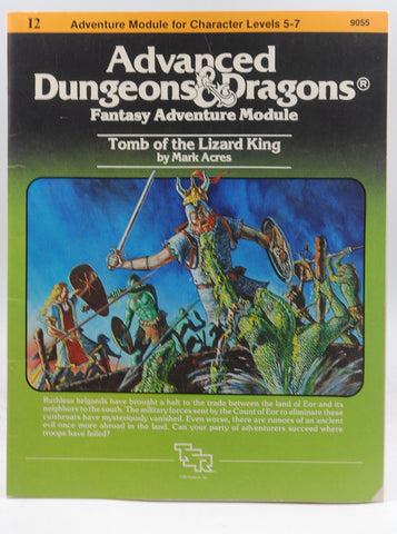 AD&D I2 Tomb of the Lizard King VG, by Mark Acres  