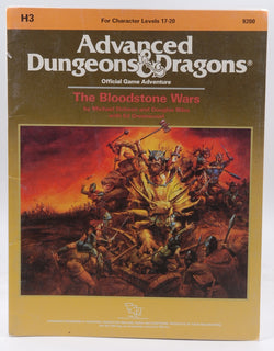 AD&D H3 The Bloodstone Wars Missing Map, by Dobson, Miles, Greenwood  