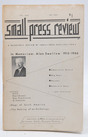 Small Press Review Quarterly ?€“ Vol. 1, No. 1, Spring 1967, by FULTON, Len, edited by  