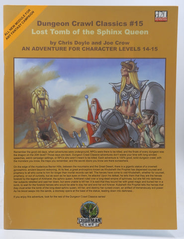 Dungeon Crawl Classics #15: Lost Tomb of the Sphinx Queen, by Crow, Joe,Doyle, Chris  