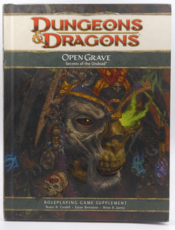 Open Grave: Secrets of the Undead (D&d Supplement) (Dungeons & Dragons) by Wizards RPG Team (20-Jan-2009) Hardcover, by   