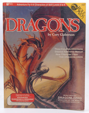 Dragons (Advanced Dungeons & Dragons: Role Aids), by Cory Glaberson  