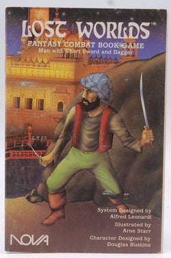 Lost Worlds Fantasy Combat Book Game: Man with Short Sword and Dagger (1014), by   