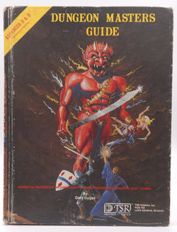 AD&D Dungeon Masters Guide Original Cover Name in Cover, by Gary Gygax  