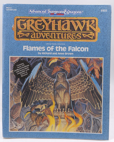 Flames of the Falcon (AD&D/Greyhawk Module WGA3), by Brown, Anne,Brown, Richard  