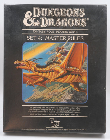 D&D Dungeons & Dragons Set 4: Master Rules Books Only Some STaining, by Gygax, Arneson  