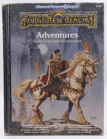 Forgotten Realms Adventures (Advanced Dungeons and Dragons Hardcover Accessory Rulebook), by Grubb, Jeff  