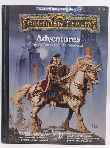 Forgotten Realms Adventures (Advanced Dungeons and Dragons Hardcover Accessory Rulebook), by Grubb, Jeff  