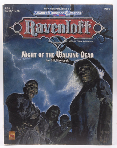 Night of the Walking Dead (Advanced Dungeons & Dragons, 2nd Edition: Ravenloft, Adventure/9352/RQ1), by Bill Slavicsek  