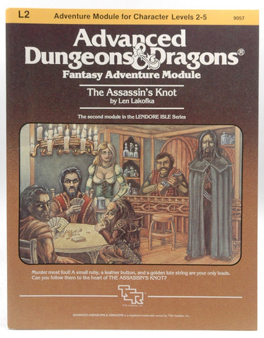 AD&D L2 The Assasson's Knot VG+, by Len Lakofka  