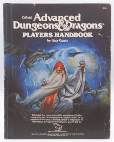 AD&D 1e Players Handbook Updated Cover VG, by Gary Gygax  