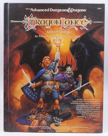 AD&D Dragonlance Adventures, by Tracy Hickman, Margaret Weis  