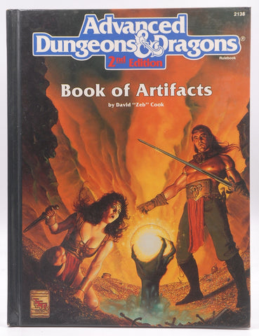 AD&D 2nd Ed Book of Artifacts VG, by David Zeb Cook  