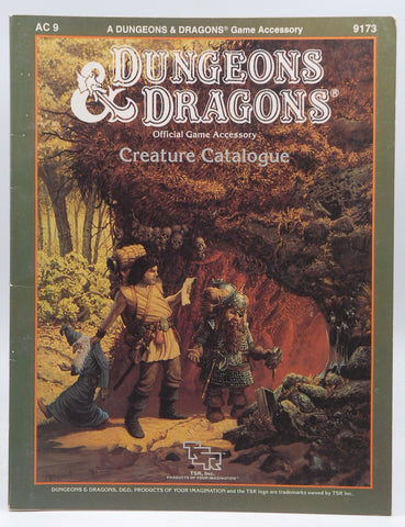 Creature Catalog (Dungeons and Dragons Accessory AC9 ), by Jim Bambra, Graeme Morris  