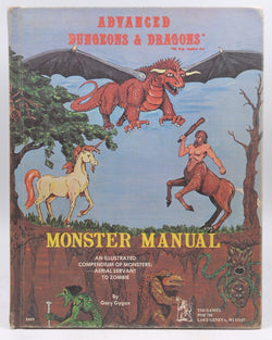 AD&D 1st Printing Monster Manual VG+, by Gary Gygax  