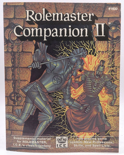 Rolemaster Companion II (Rolemaster 2nd Edition Game Rules, Fantasy Role Playing, Stock No. 1600), by Carlyle, Mike,Ridley, Art,Khanna, P. Singh  