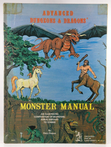 AD&D Monster Manual Softcover Games Workshop Rare, by Gary Gygax  