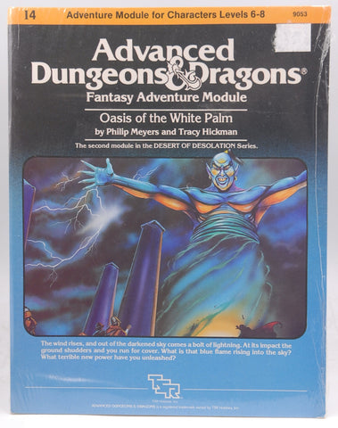 AD&D I4 Oasis of the White Palm SW New Sticker, by Philip Meyers, Tracy Hickman  