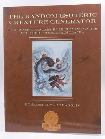 Random Esoteric Creature Generator: For Classic Fantasy Role Playing Games and Their Modern Simulacra, by Raggi, James  