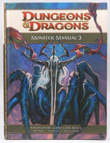 Monster Manual 3: A 4th Edition D&D Core Rulebook (Dungeons & Dragons 4th edition), by Mike Mearls, Greg Bilsland, Robert J. Schwalb  