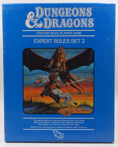 D&D Expert Rules Set 2 VG+ Dungeons & Dragons, by Gary Gygax, Arneson, Mentzer  