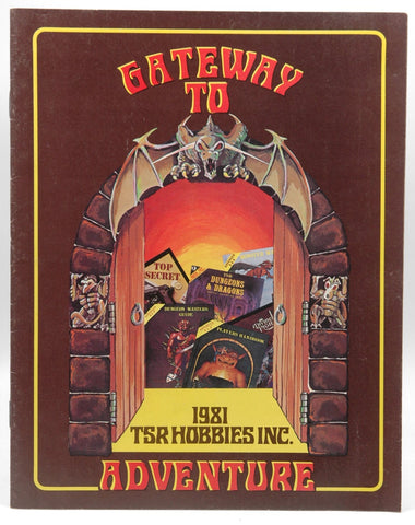 1981 TSR Hobbies Catalog: Gateway To Adventure, by Staff  