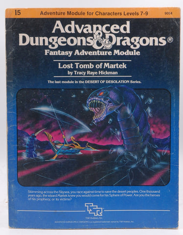 AD&D I5 Lost Tomb of Martek Good, by Tracy Hickman  