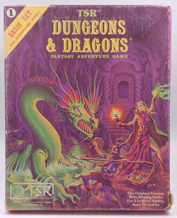 D&D Dungeons & Dragons Basic Set w/B2 and Dice, by Gygax, Arneson, Moldvay  