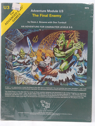 AD&D U3 The Final Enemy SW, by Dave J Browne, Don Turnbull  