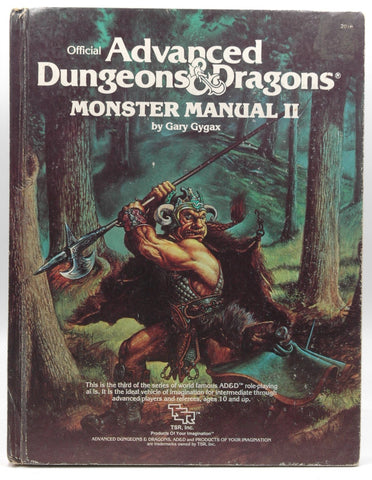 AD&D Monster Manual II G+, by Gary Gygax  