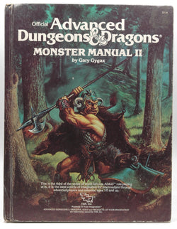 AD&D Monster Manual II G+, by Gary Gygax  