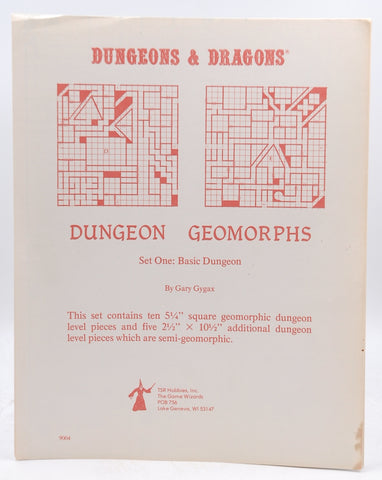 Dungeons & Dragons Dungeon Geomorphs Set One, by Gary Gygax  