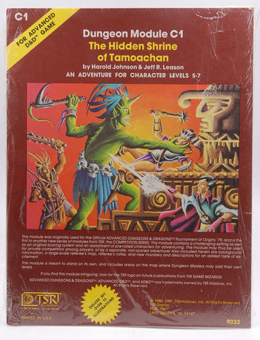 AD&D C1 The Hidden Shrine of Tamoachan SW New TSR, by Harold Johnson, et al  