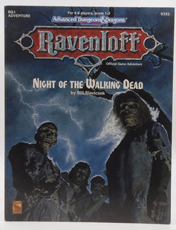 Night of the Walking Dead (Advanced Dungeons & Dragons, 2nd Edition: Ravenloft, Adventure/9352/RQ1), by Bill Slavicsek  