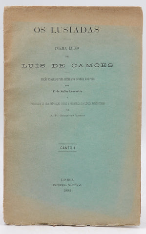 OS LUSIADAS poema epico de luis de camoes, by Luis De Camoes  