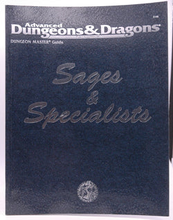 Sages and Specialists, 2nd Edition (Advanced Dungeons & Dragons), by Forbeck, Matt  