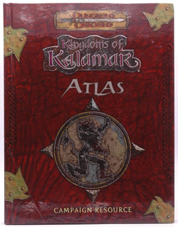 Kingdoms of Kalamar Atlas (Dungeons & Dragons), by Burke, Bob, Jelke, Brian, Zwerg, D.M., Johansson, Steve, Kenzer, David S., Plemmons, Mark  