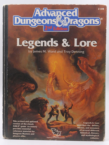 AD&D 2e Legends & Lore G+, by James Ward, Rob Kuntz  