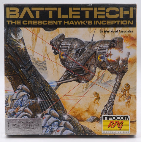 Infocom RPG Battletech IBM The Crescent Hawk's Inception, by Westwood Associates  