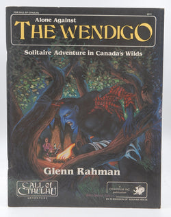 Alone Against the Wendigo: Solitaire Adventure in Canada's Wilds (Call of Cthulhu RPG), by Glenn Rahman  