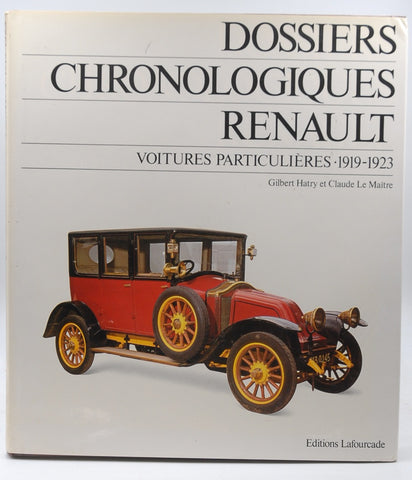 Dossiers chronologiques Renault, by Gilbert Hatry  