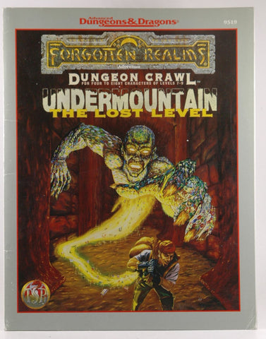 Undermountain: The Lost Level (AD&D/Forgotten Realms Dungeon Crawl Module), by Schend, Steven  