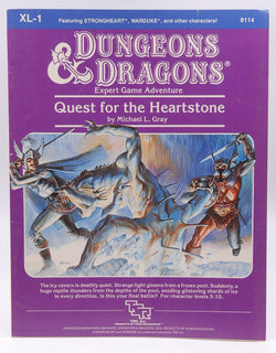 Quest for the Heartstone XL-1 Expert Level Game (Dungeons and Dragons), by Micheal L. Gray  