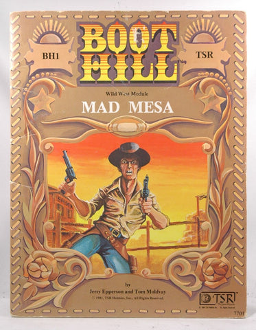 BH1 Boot Hill Mad Mesa RPG Module, by Jerry Epperson, Tom Moldvay  