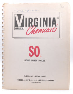 Virginia Chemicals Liquid Sulfur Dioxide, by VC  