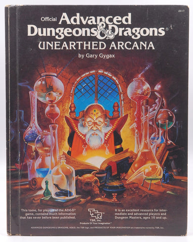 Official Advanced Dungeons and Dragons, Unearthed Arcana, by Gary Gygax  